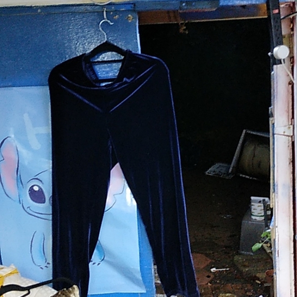 Cambridge dry goods velvet blue pants